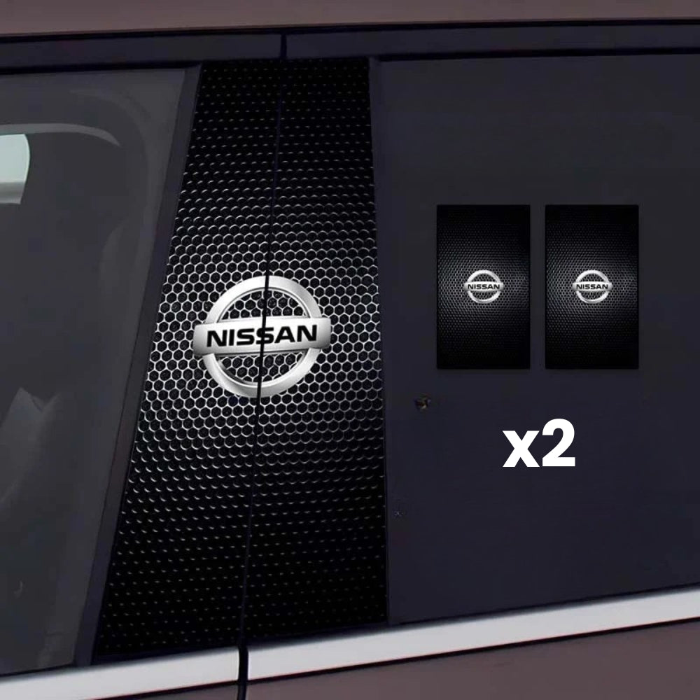 2 autocolantes para janelas de carro com logótipo