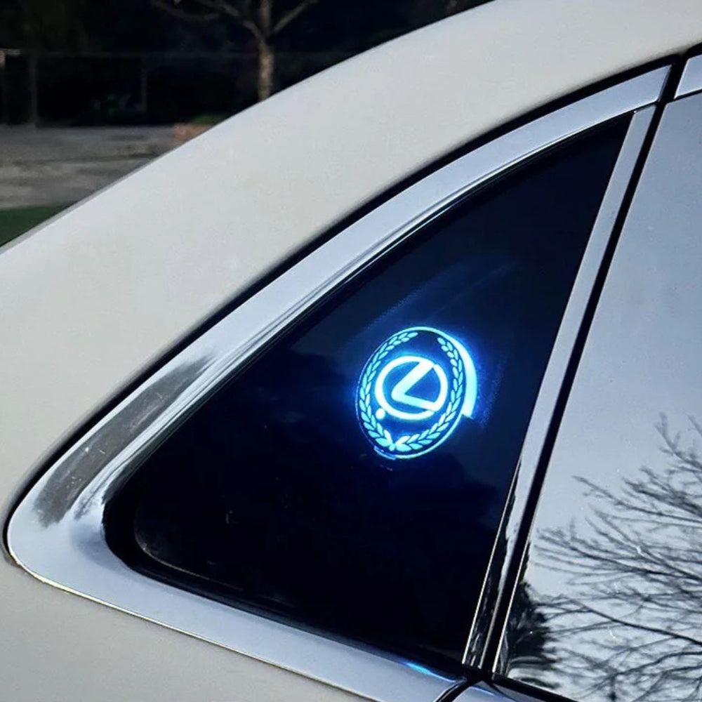 Logótipo LED recarregável para automóvel – Efeito de luz de néon
