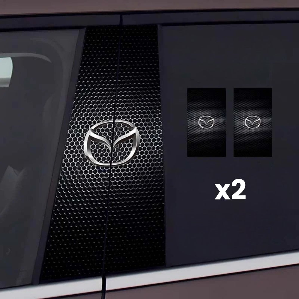 2 autocolantes para janelas de carro com logótipo