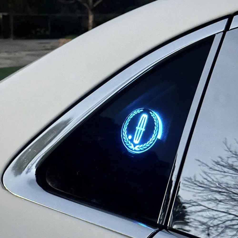 Logótipo LED recarregável para automóvel – Efeito de luz de néon
