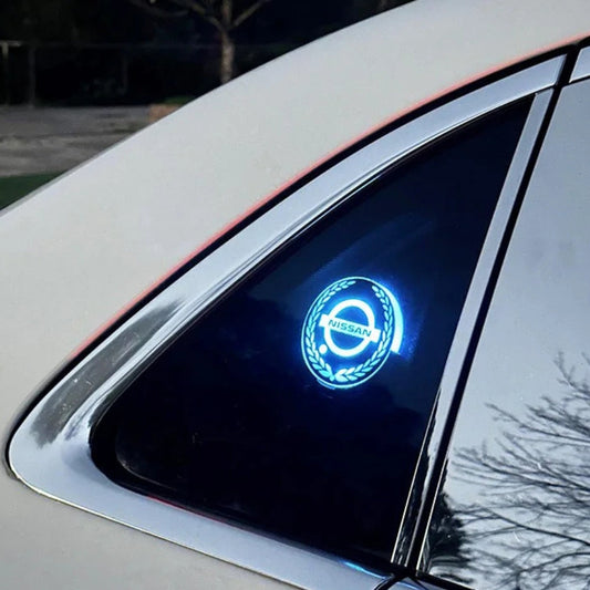 Logótipo LED recarregável para automóvel – Efeito de luz de néon