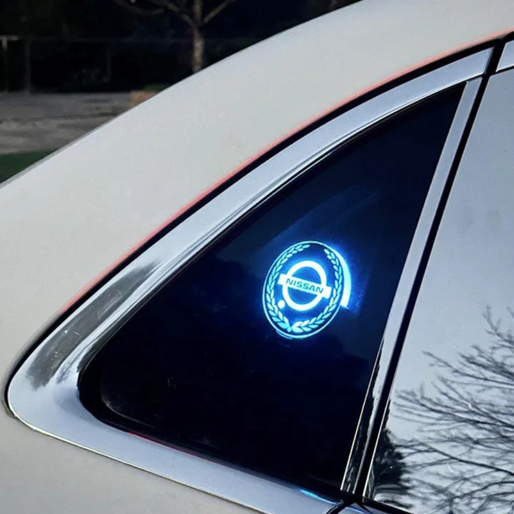 Logótipo LED recarregável para automóvel – Efeito de luz de néon