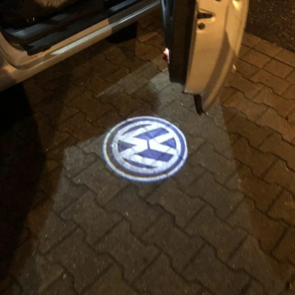 Projetor LED para portas de automóvel de fácil instalação (2 unidades)