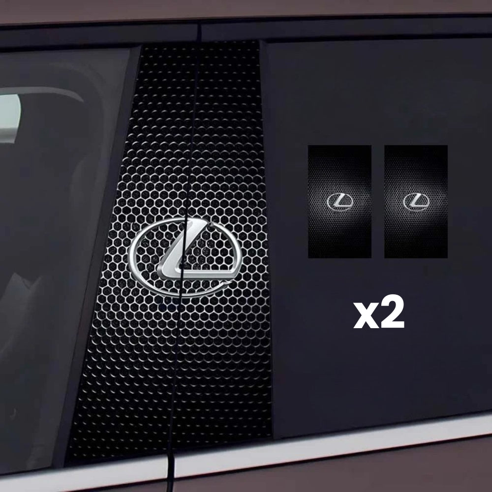 2 autocolantes para janelas de carro com logótipo