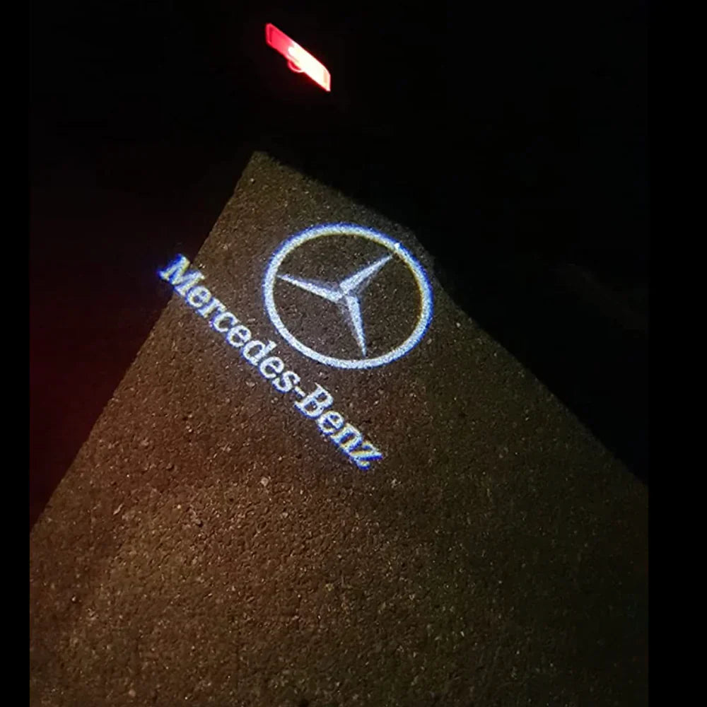 Projetor LED para portas de automóvel de fácil instalação (2 unidades)