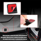Projetor LED para portas de automóvel de fácil instalação (2 unidades)