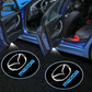 Projetor LED para portas de automóvel de fácil instalação (2 unidades)
