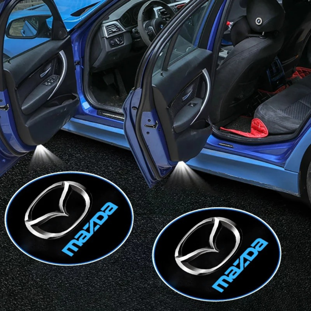 Projetor LED para portas de automóvel de fácil instalação (2 unidades)
