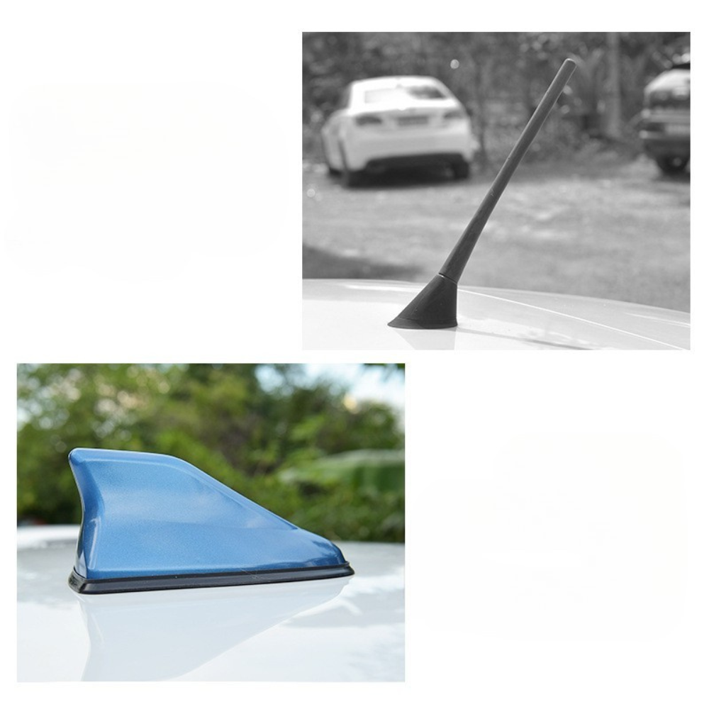 Antena de carro em forma de barbatana de tubarão